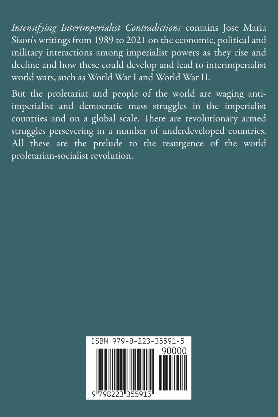 Rückseitencover Intensifying Interimperialist Contradictions