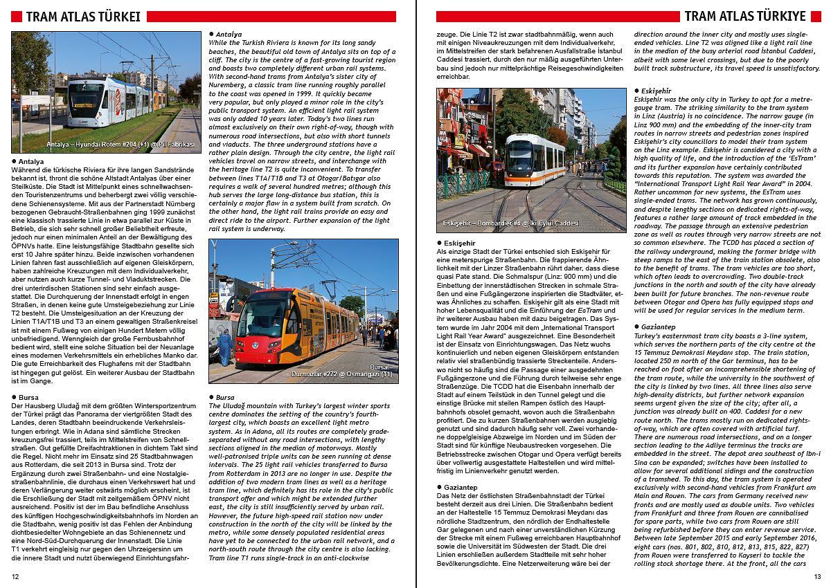 Beispielinhalt (Bild) Tram Atlas Türkei / Türkiye