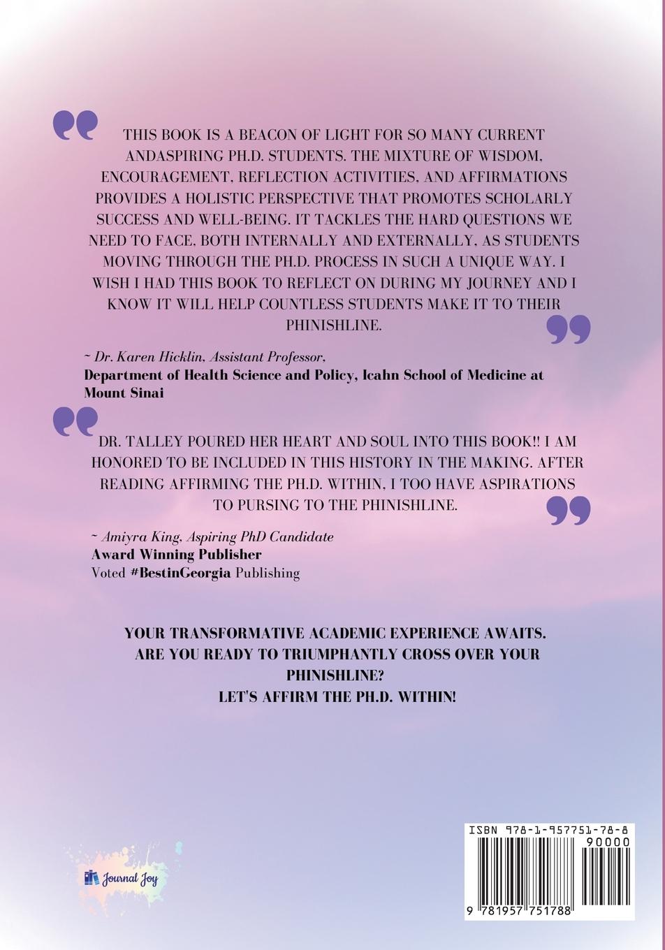 Rückseitencover Affirming the Ph.D. Within