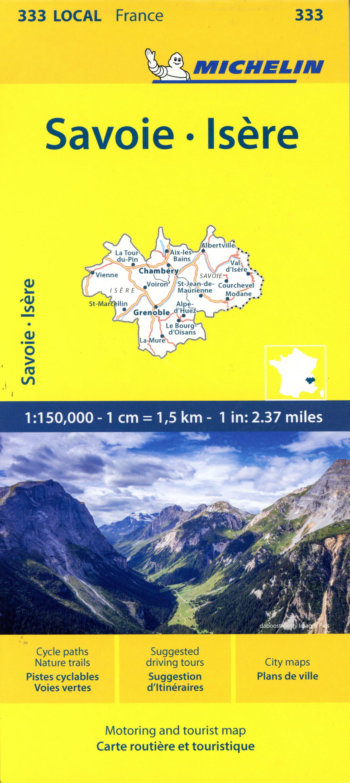 Vorderes Coverbild Isere Savoie - Michelin Local Map 333
