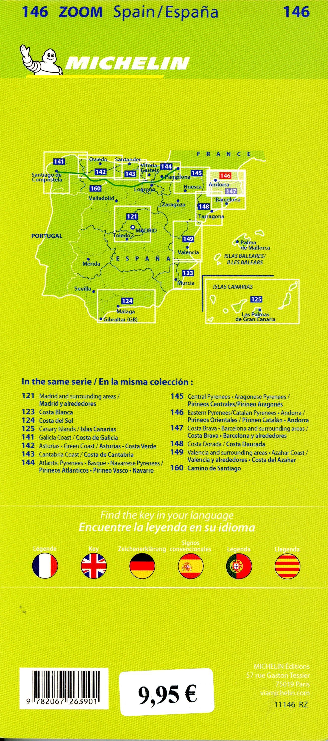 Beispielinhalt (Bild) Michelin Östliche Pyrenäen