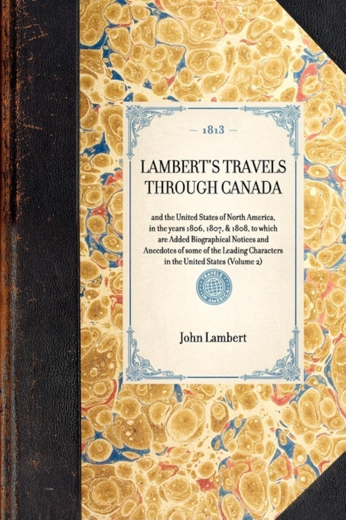 Vorderes Coverbild Lambert's Travels Through Canada