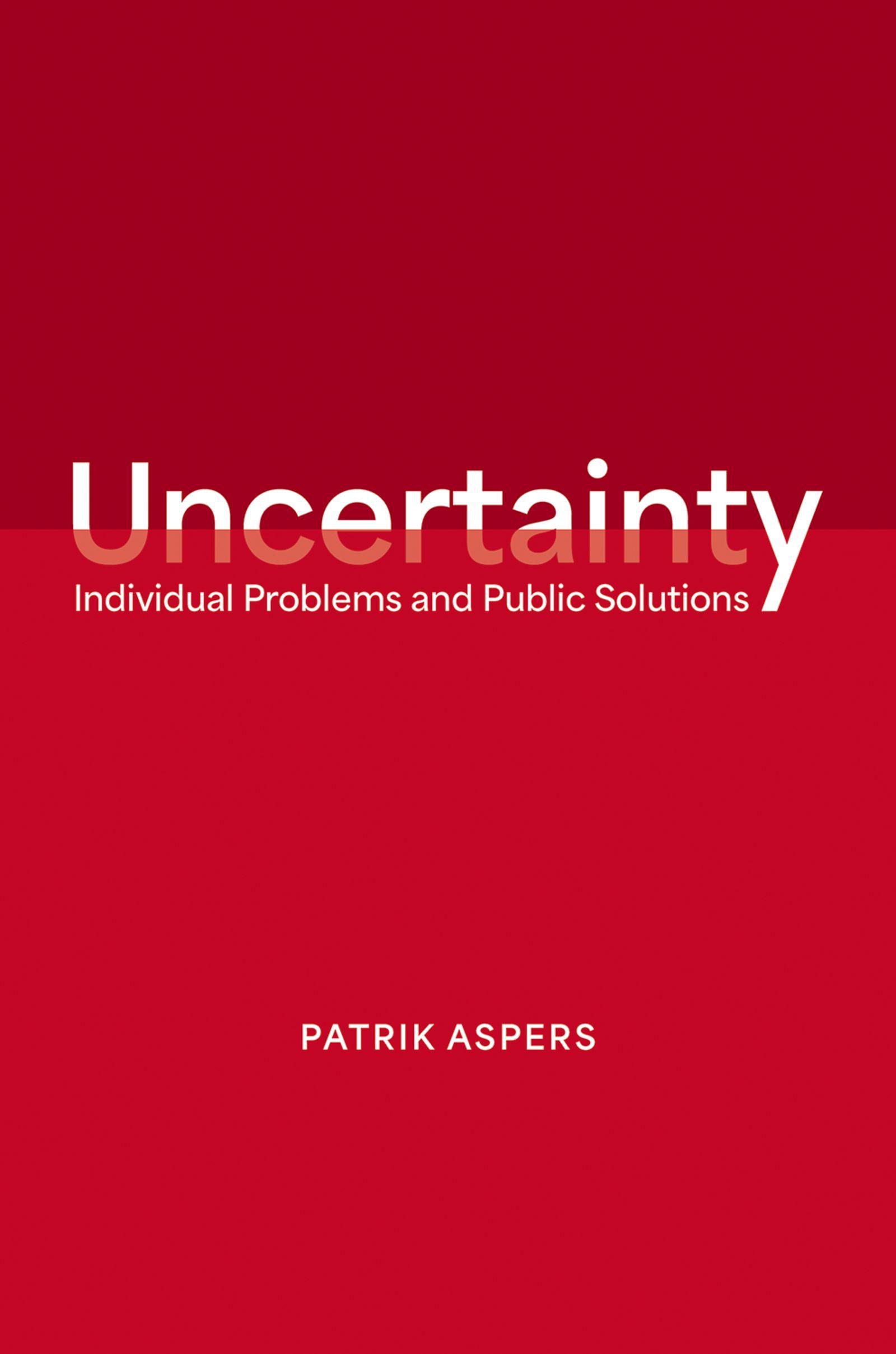 Vorderes Coverbild Uncertainty
