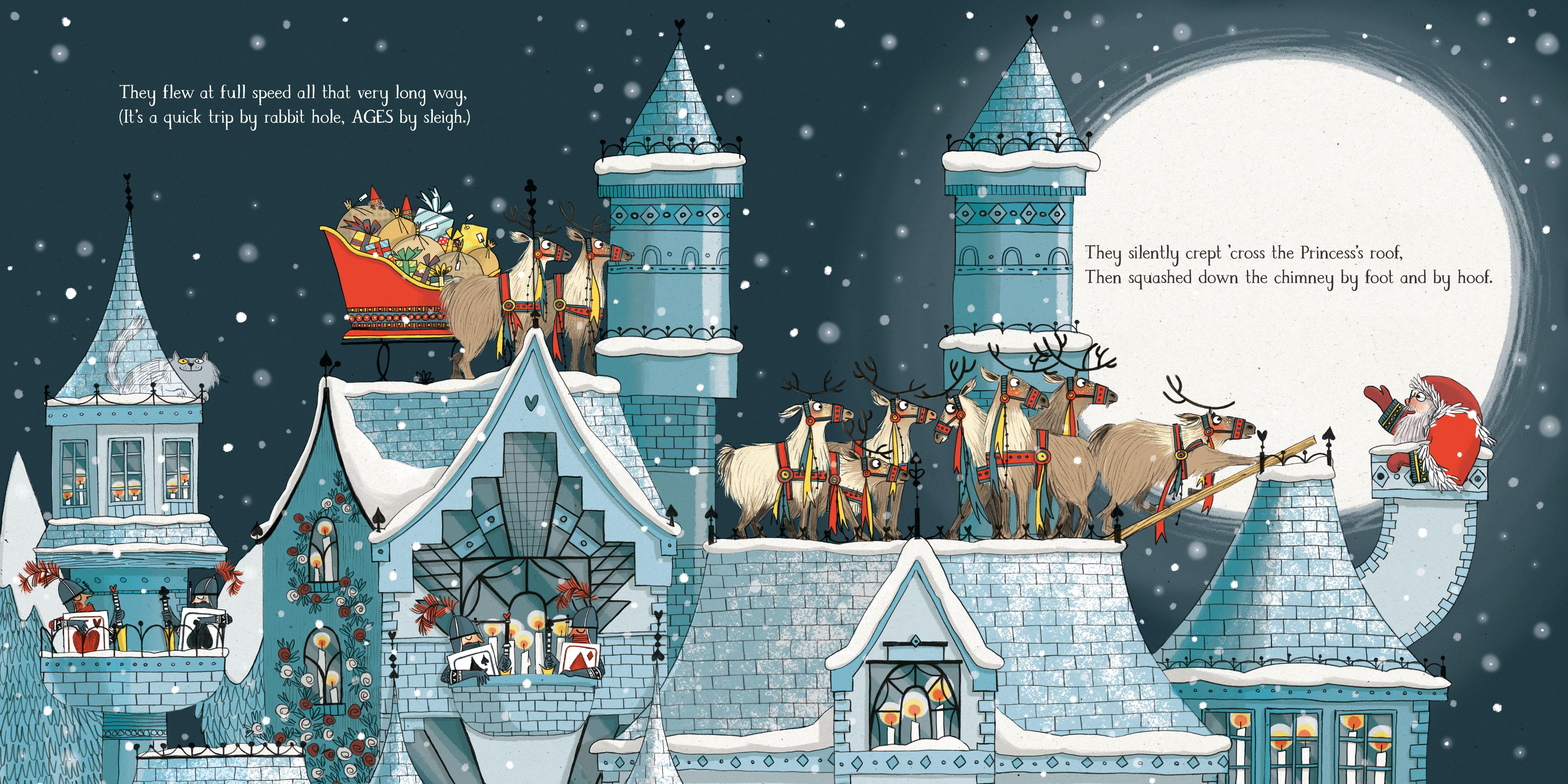 Beispielinhalt (Bild) The Night Before Christmas in Wonderland. Film Tie-in