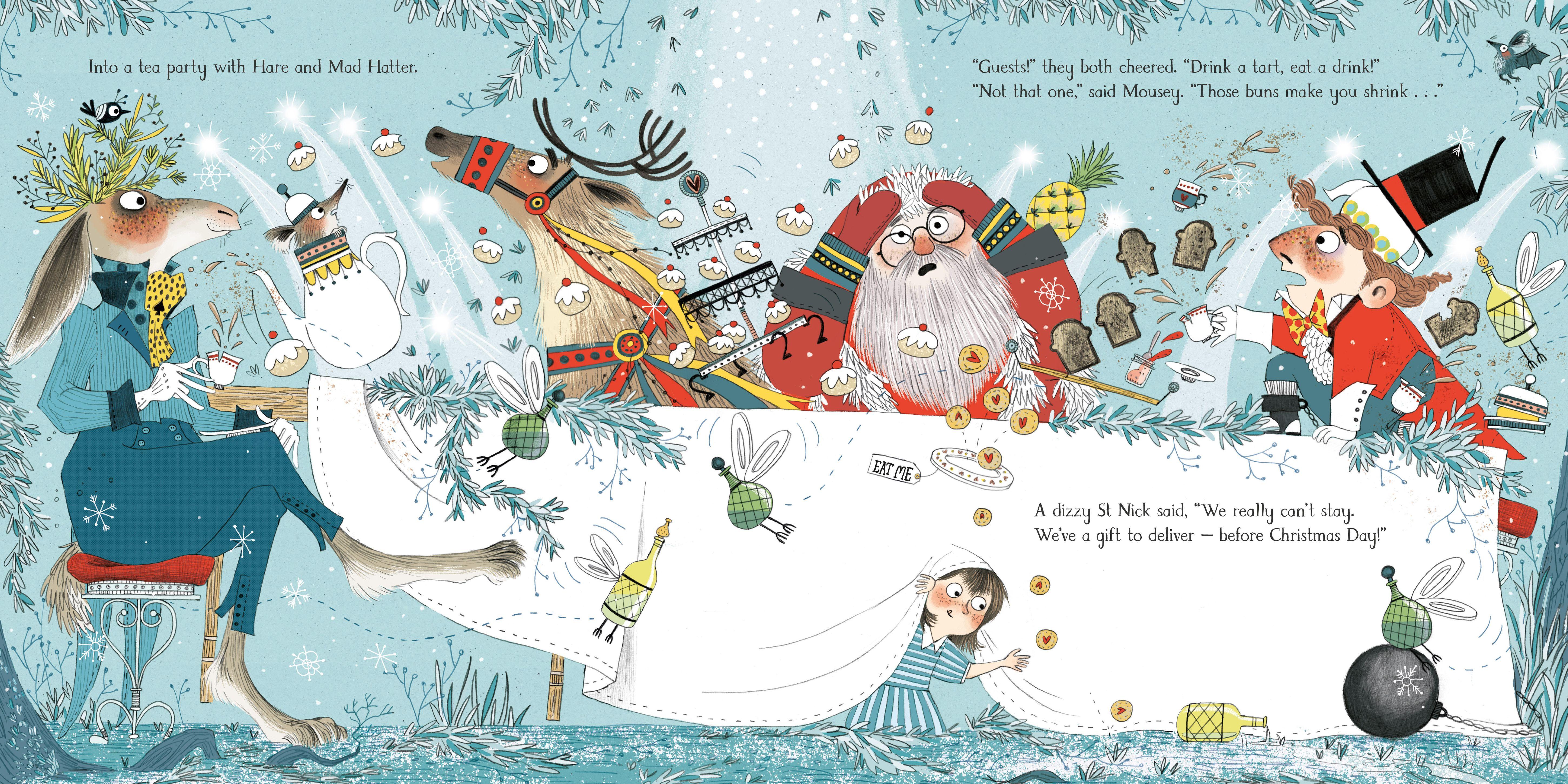 Beispielinhalt (Bild) The Night Before Christmas in Wonderland. Film Tie-in