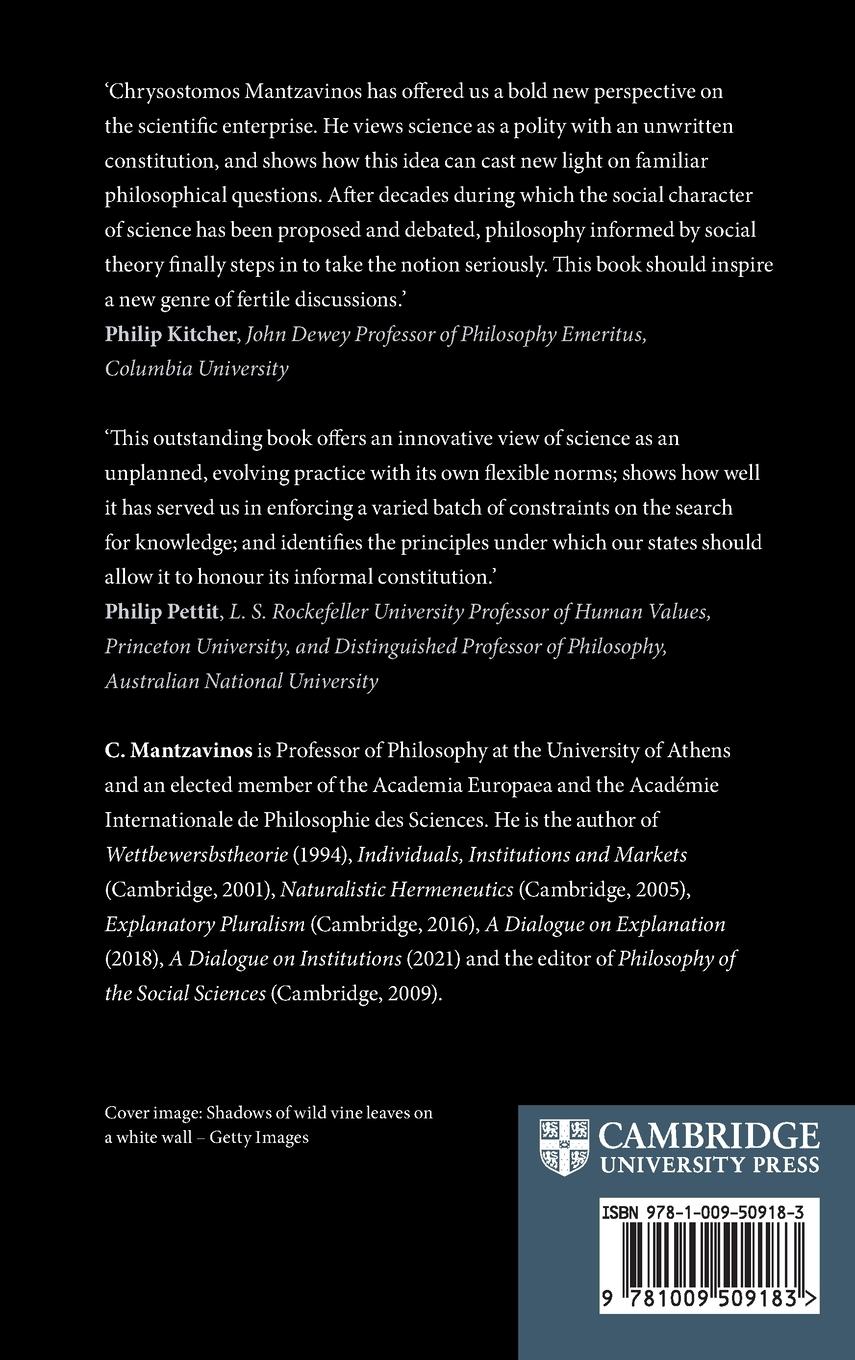 Rückseitencover The Constitution of Science