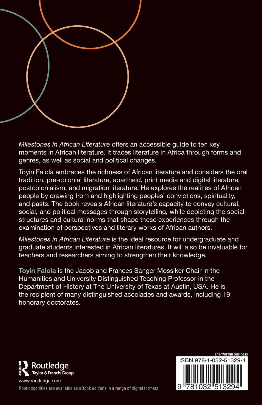 Rückseitencover Milestones in African Literature