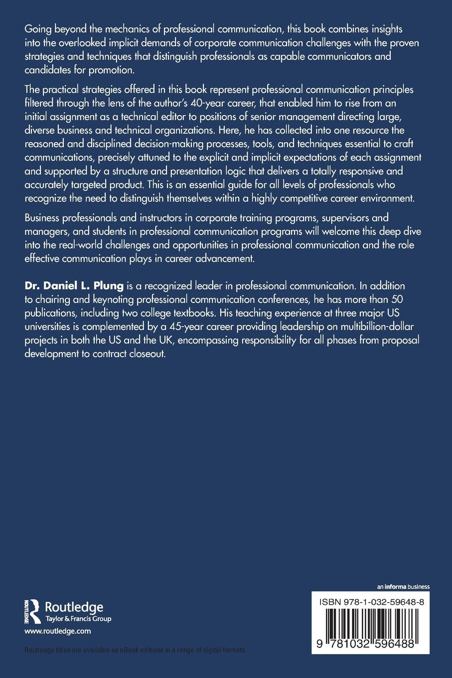 Rückseitencover The Art of Professional Communication