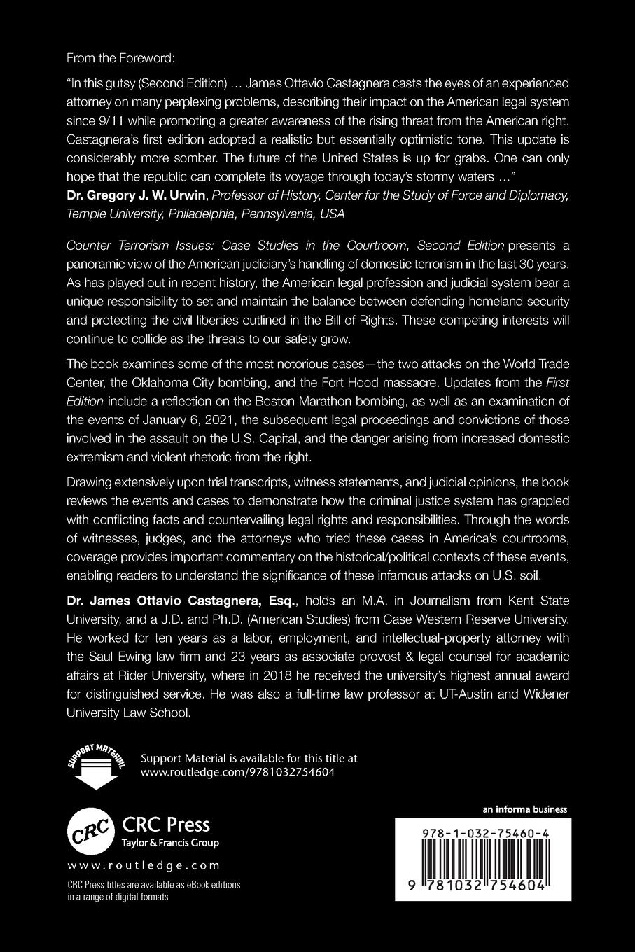 Rückseitencover Counter Terrorism Issues