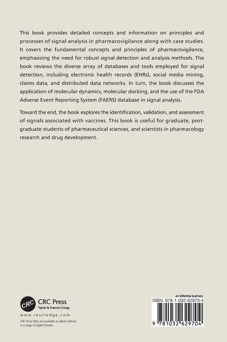 Rückseitencover Signal Analysis in Pharmacovigilance