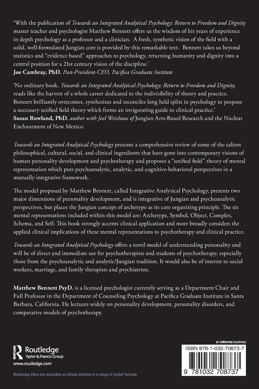 Rückseitencover Towards an Integrated Analytical Psychology