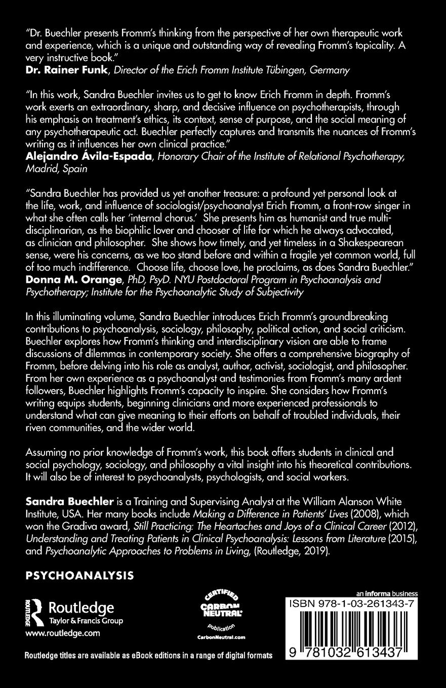 Rückseitencover Erich Fromm