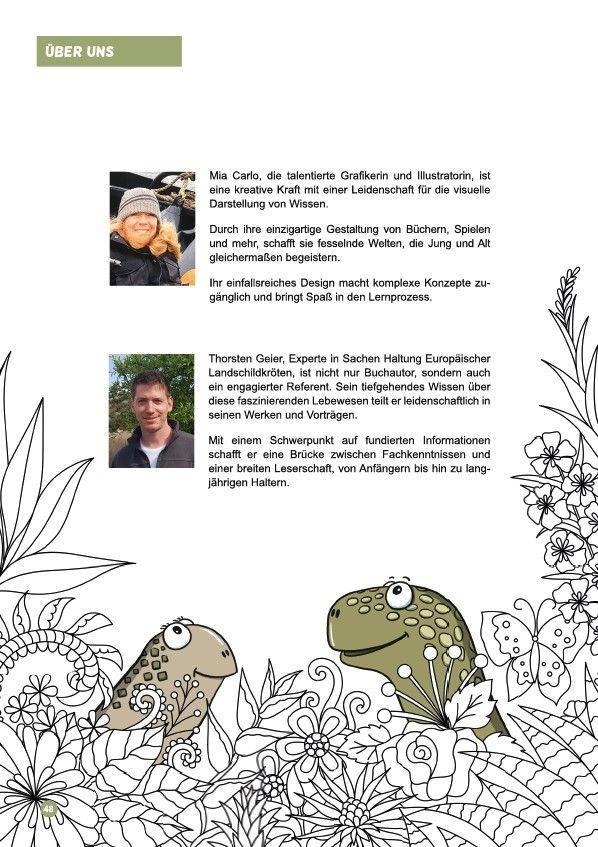 Beispielinhalt (Bild) Faszination Schildkröte - das besondere Rätsel-, Mal- und Wissensbuch