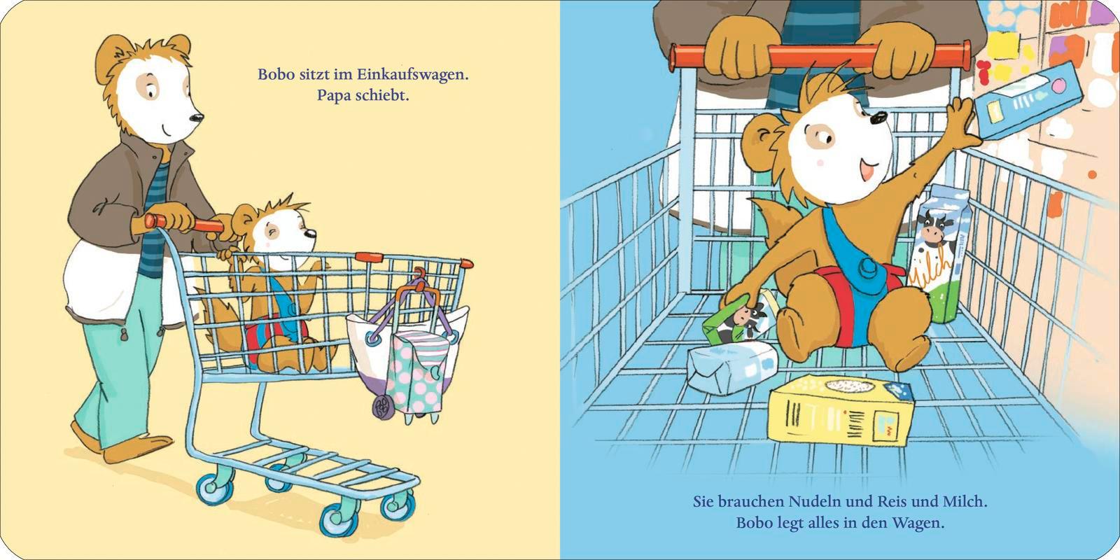 Beispielinhalt (Bild) Bobo geht einkaufen