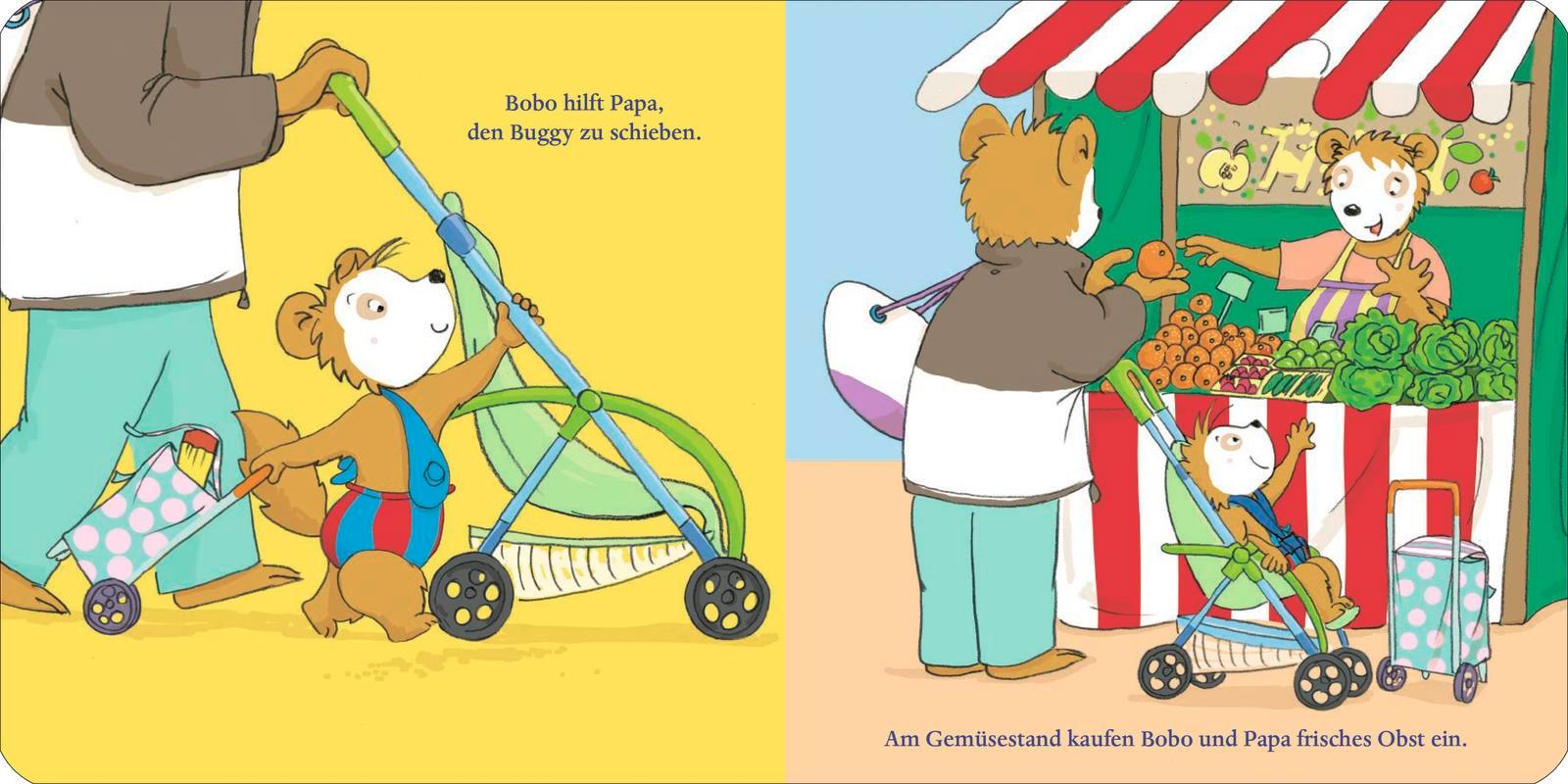 Beispielinhalt (Bild) Bobo geht einkaufen