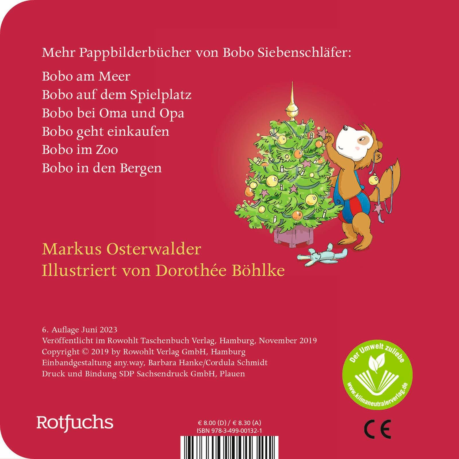 Rückseitencover Bobo feiert Weihnachten
