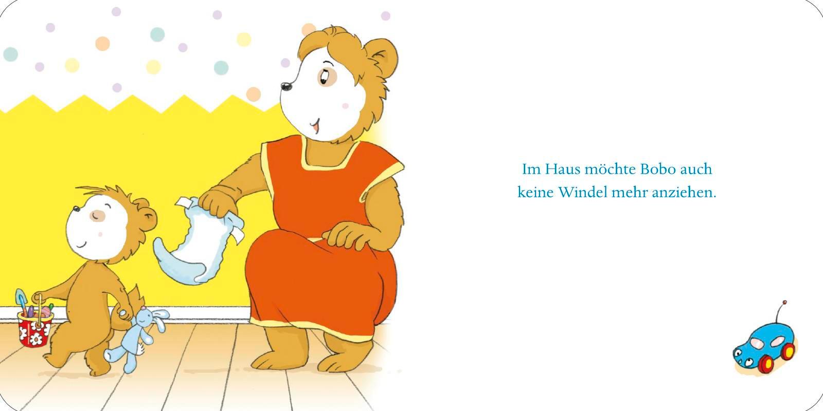 Beispielinhalt (Bild) Bobo & Hasi auf dem Töpfchen