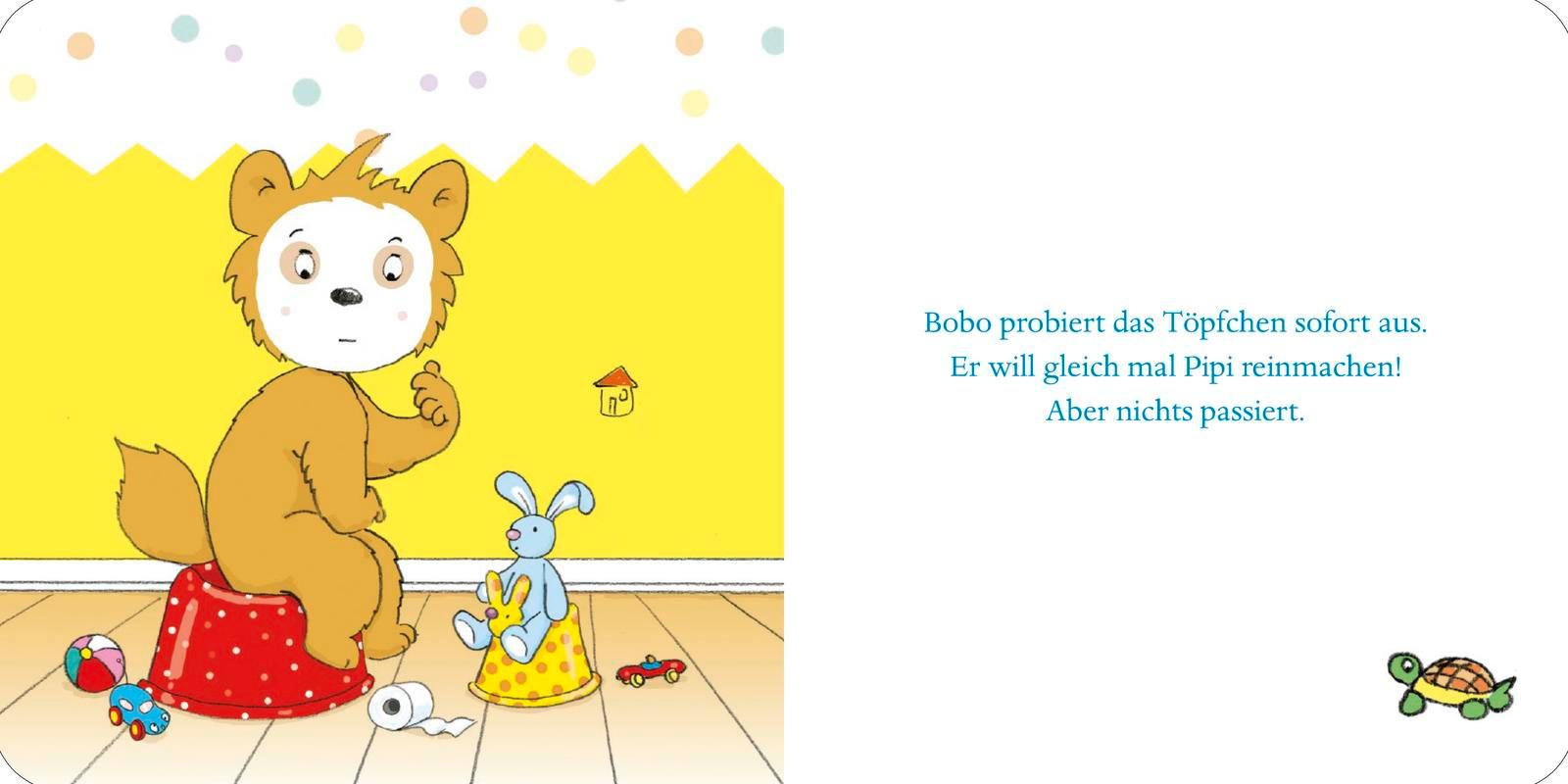 Beispielinhalt (Bild) Bobo & Hasi auf dem Töpfchen