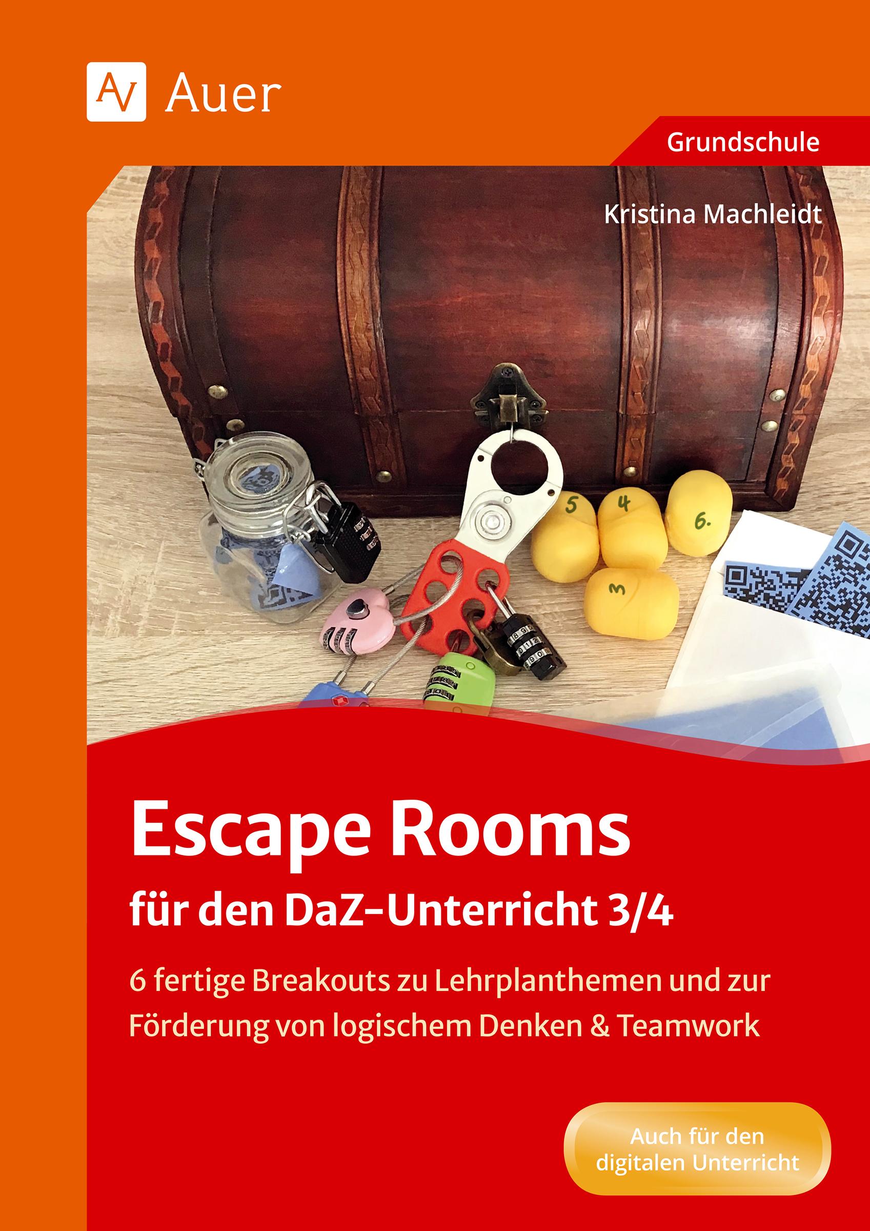 Vorderes Coverbild Escape Rooms für den DaZ-Unterricht 3/4