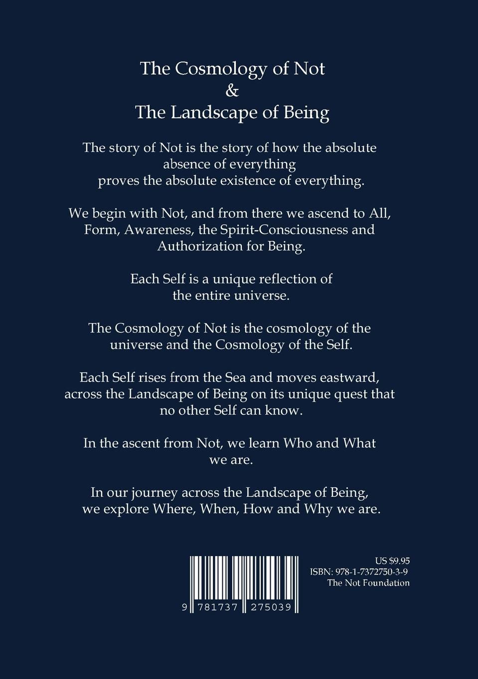 Rückseitencover The Cosmology of Not & The Landscape of Being