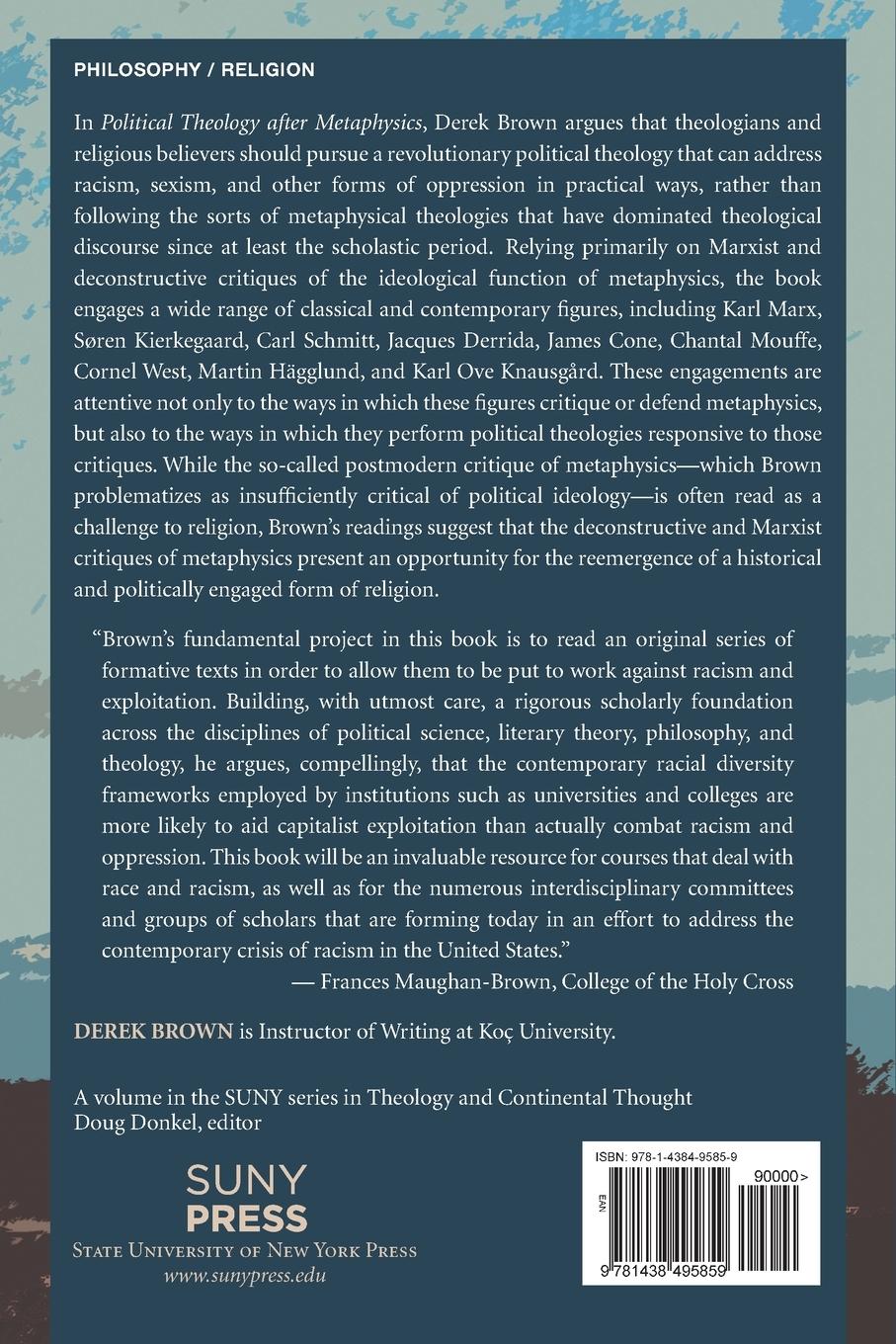 Rückseitencover Political Theology after Metaphysics