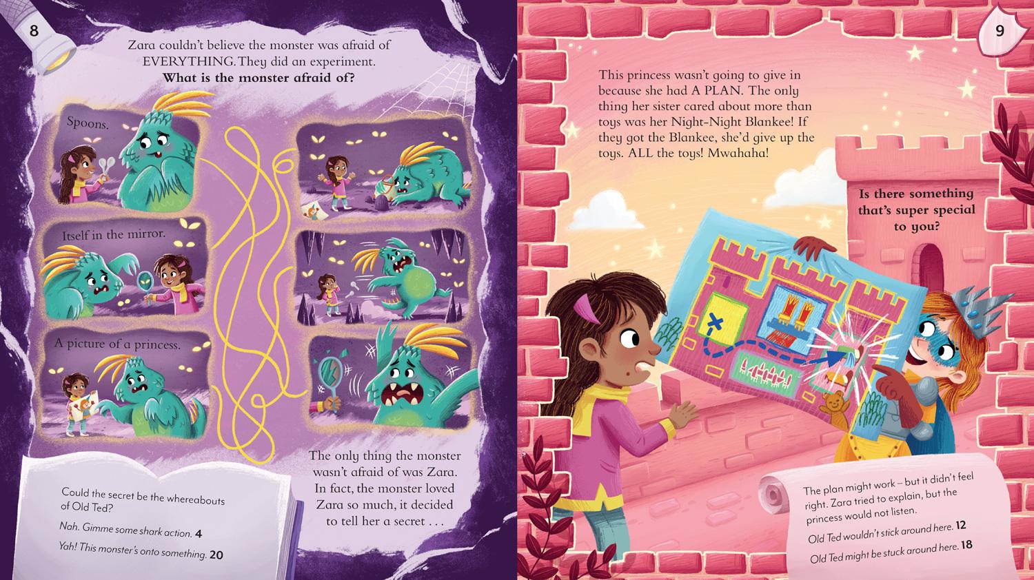 Beispielinhalt (Bild) Pick a Story: A Monster Princess Shark Adventure