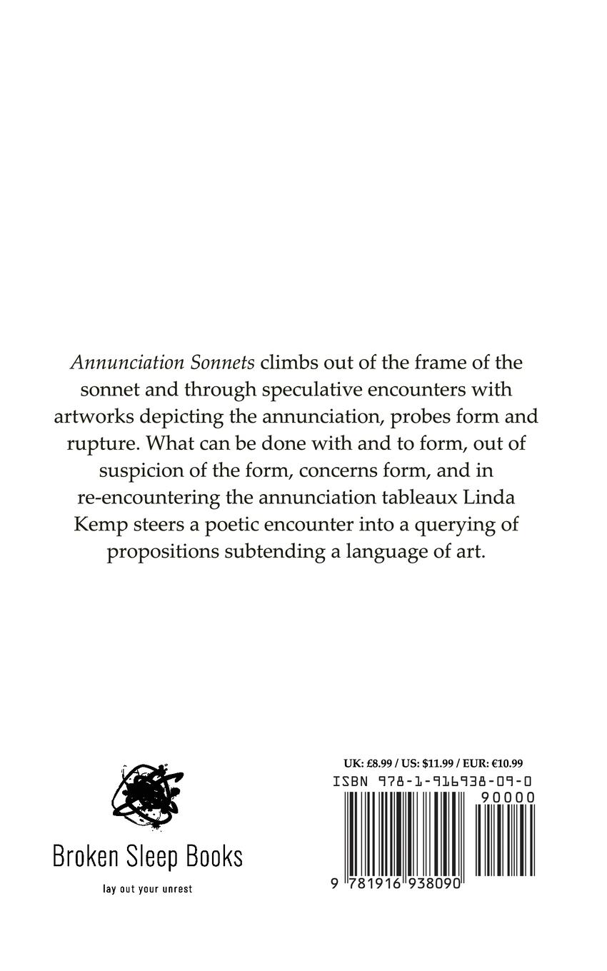 Rückseitencover Annunciation Sonnets
