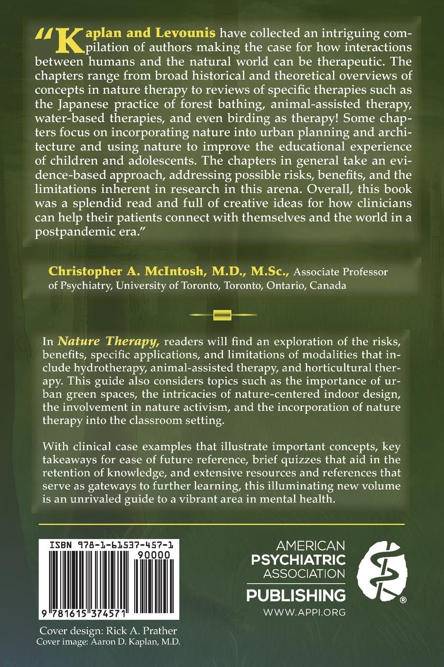 Rückseitencover Nature Therapy