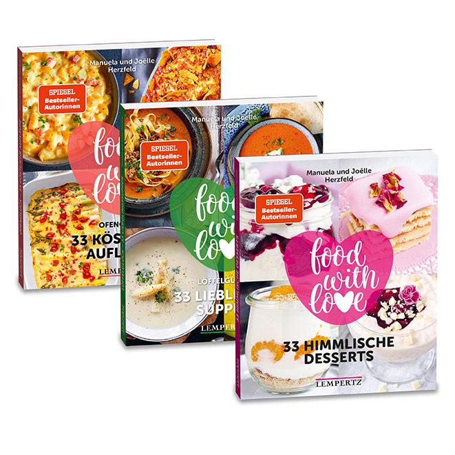 Vorderes Coverbild Die 99 besten Herzfeld Rezepte; Bundle; Food with Love; Herzfeld, Manuela / Herzfeld, Joëlle