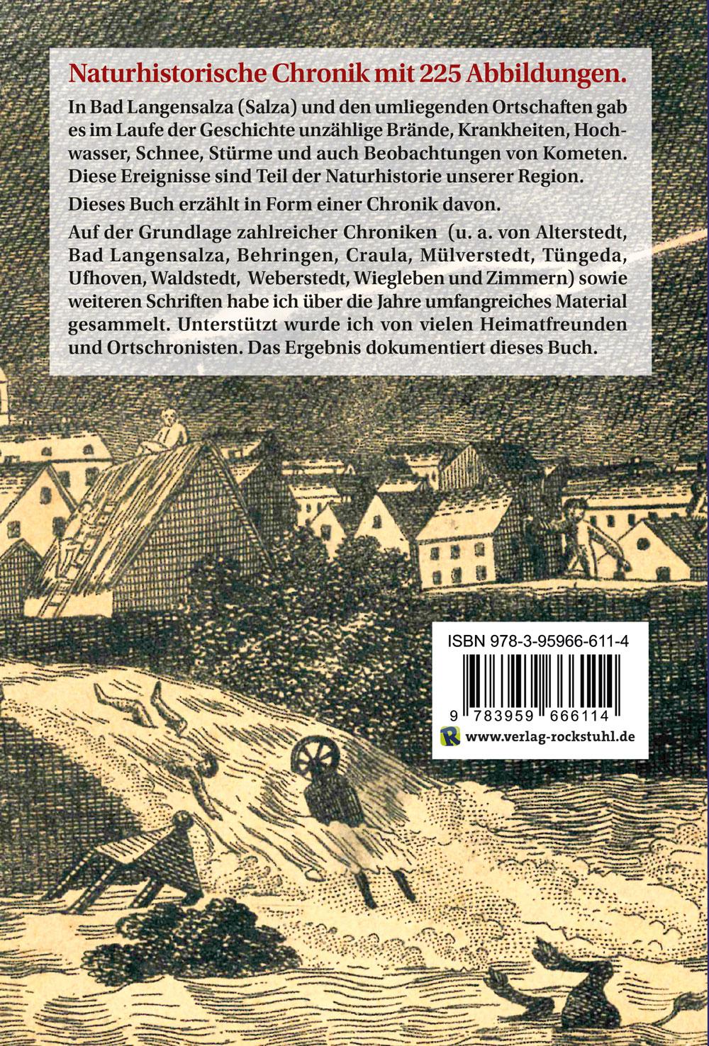 Rückseitencover KATASTROPHENBUCH Stadt und Kreis (Bad) Langensalza