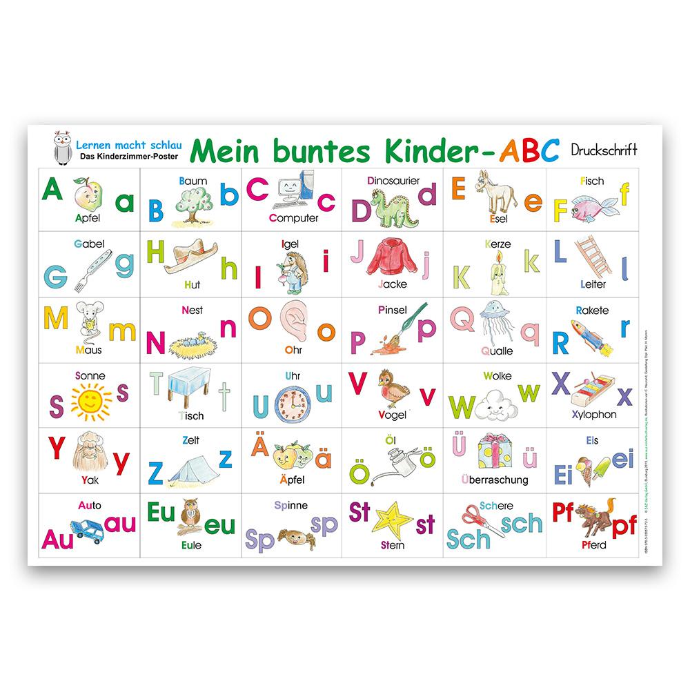 Vorderes Coverbild Mein buntes Kinder-ABC in Druckschrift