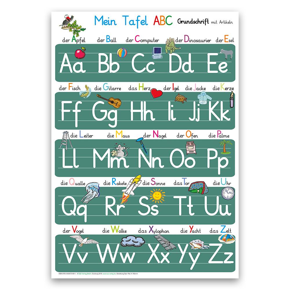 Vorderes Coverbild Mein Tafel-ABC in Grundschrift mit Artikeln