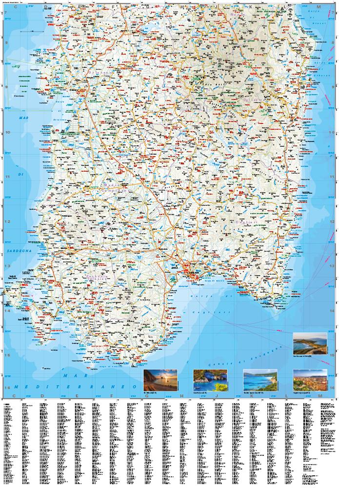 Beispielinhalt (Bild) Reise Know-How Landkarte Sardinien / Sardinia (1:200.000)