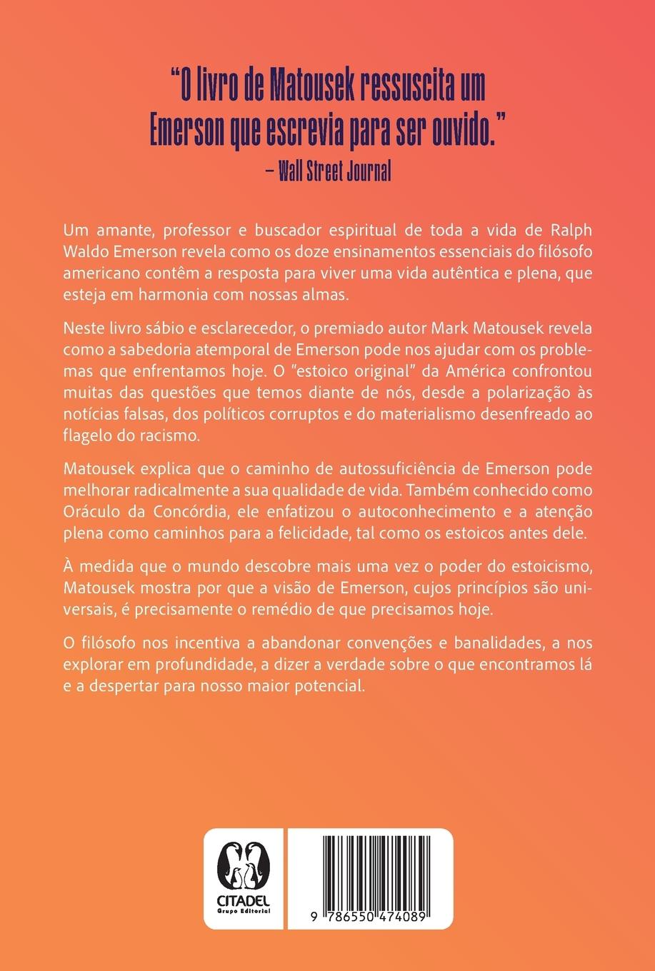 Rückseitencover Lições de um estoico