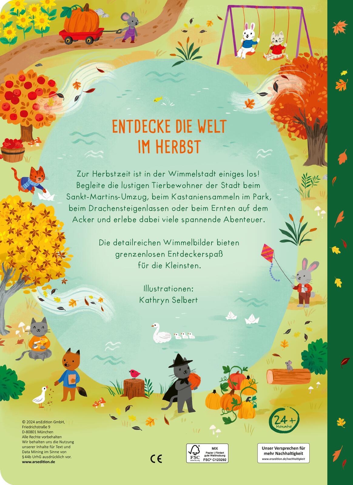 Rückseitencover Mein großes Wimmelbuch - Im Herbst