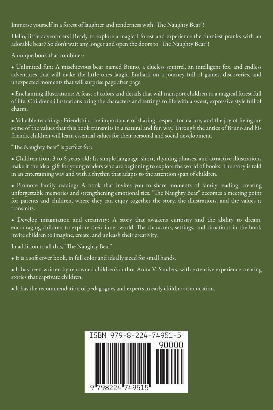 Rückseitencover The Naughty Bear