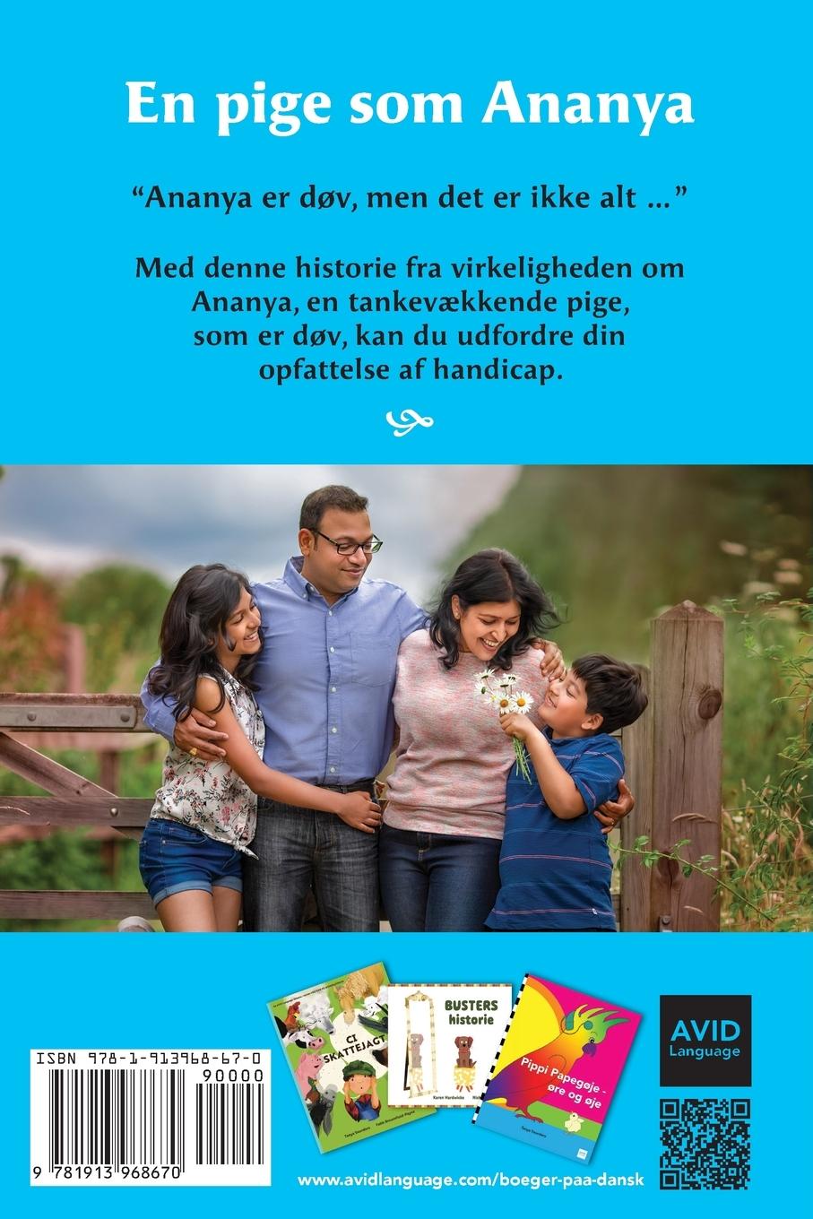 Rückseitencover En pige som Ananya