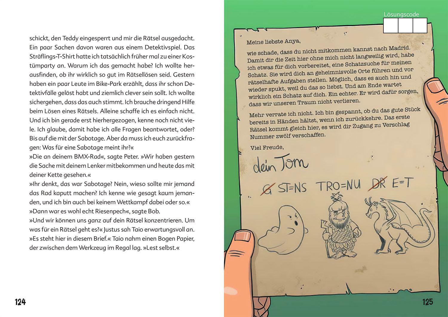 Beispielinhalt (Bild) Die drei ??? Kids, Mission Geister-Code