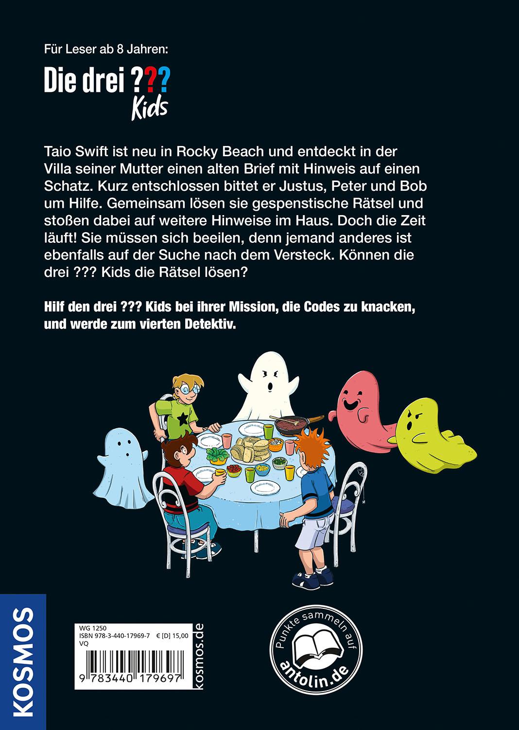 Rückseitencover Die drei ??? Kids, Mission Geister-Code