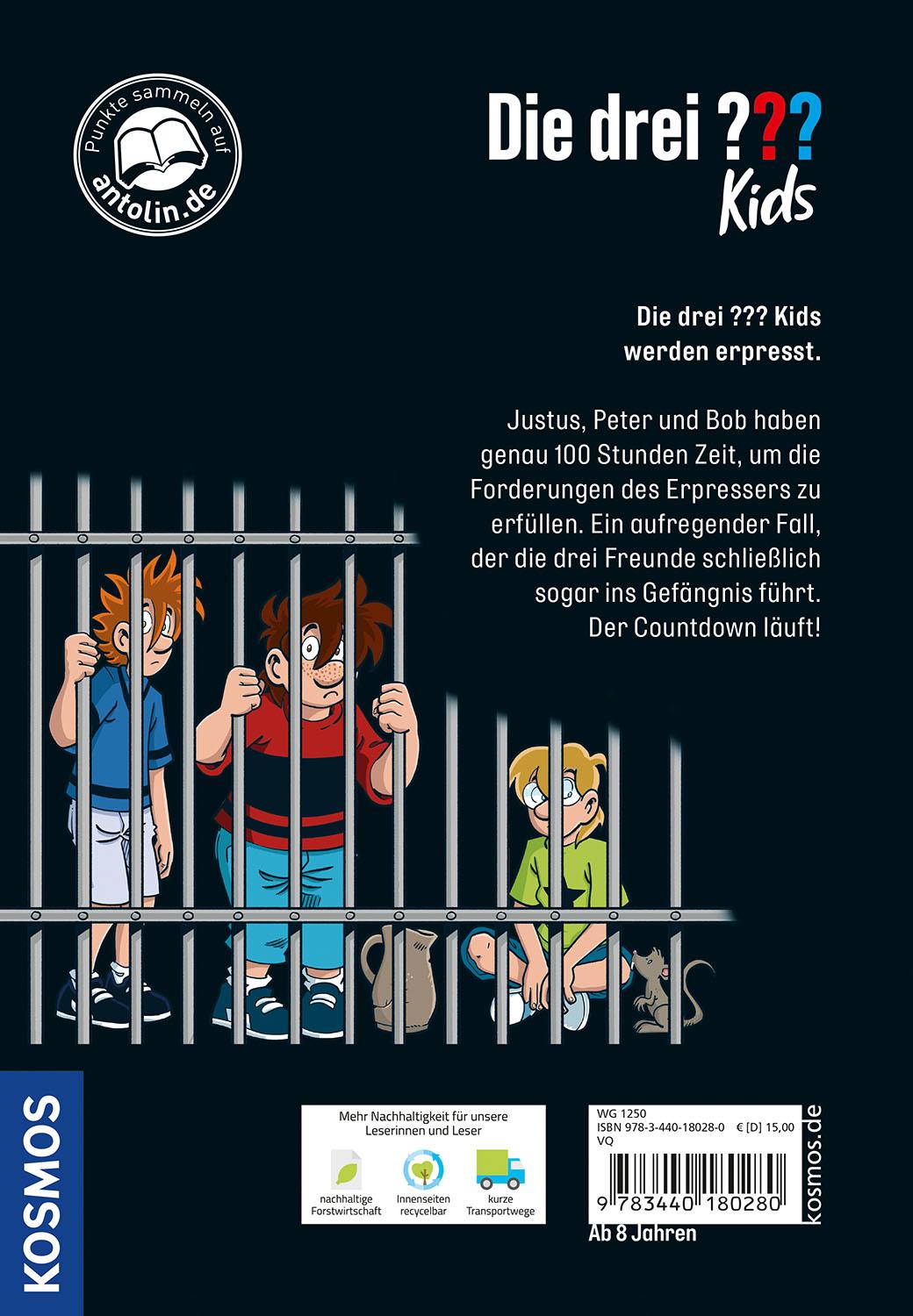 Rückseitencover Die drei ??? Kids, 100, 100 Stunden