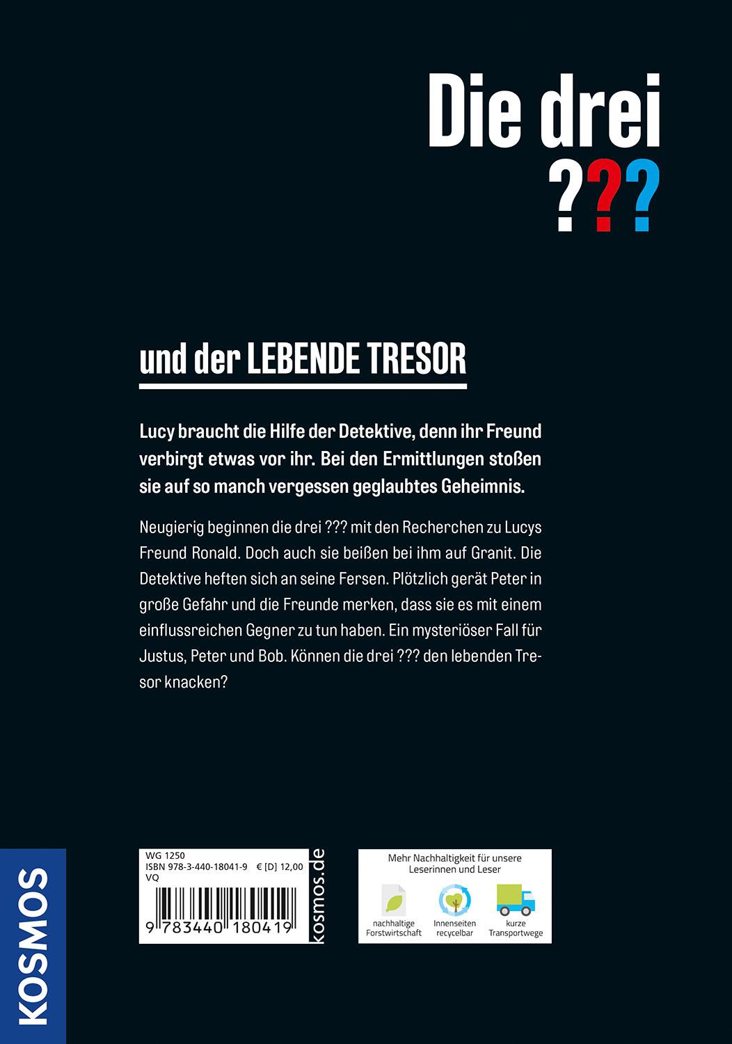 Rückseitencover Die drei ??? und der lebende Tresor