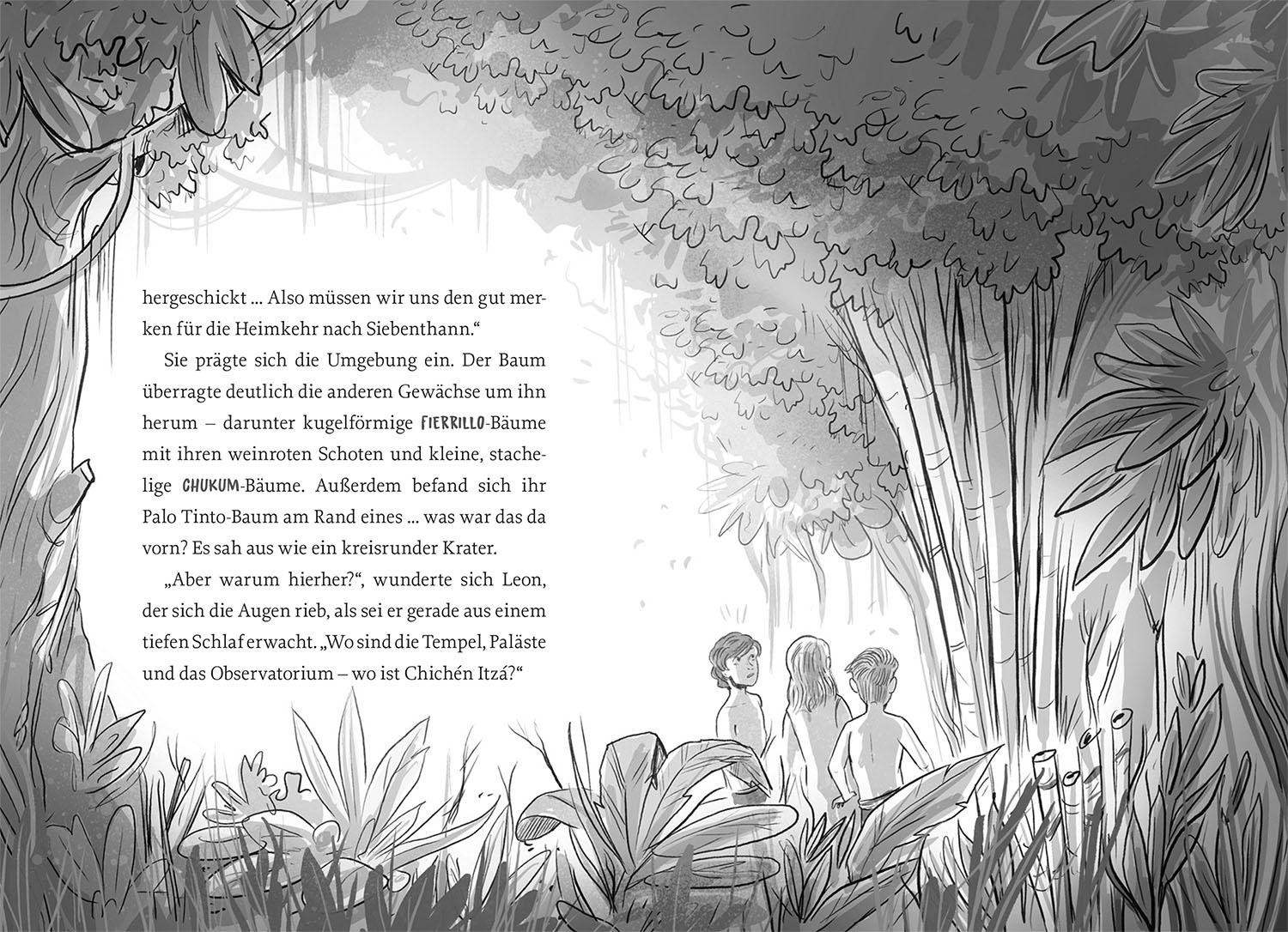 Beispielinhalt (Bild) Die Zeitdetektive, 4, Die gefiederte Schlange