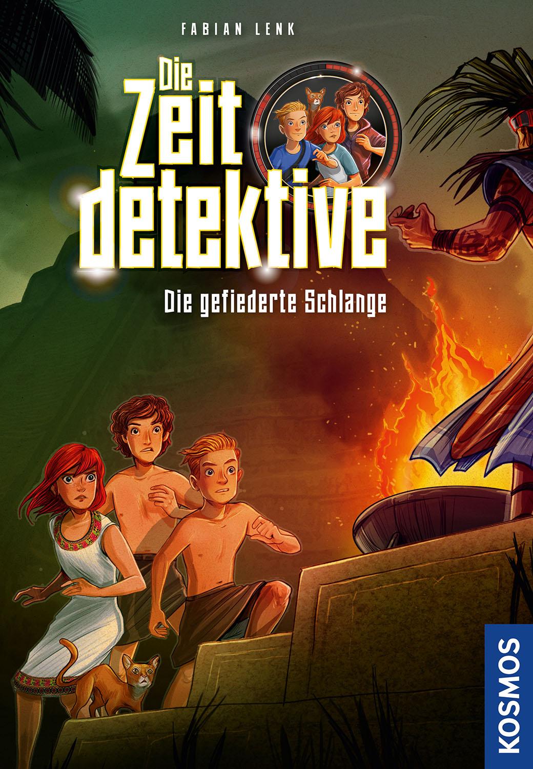 Vorderes Coverbild Die Zeitdetektive, 4, Die gefiederte Schlange