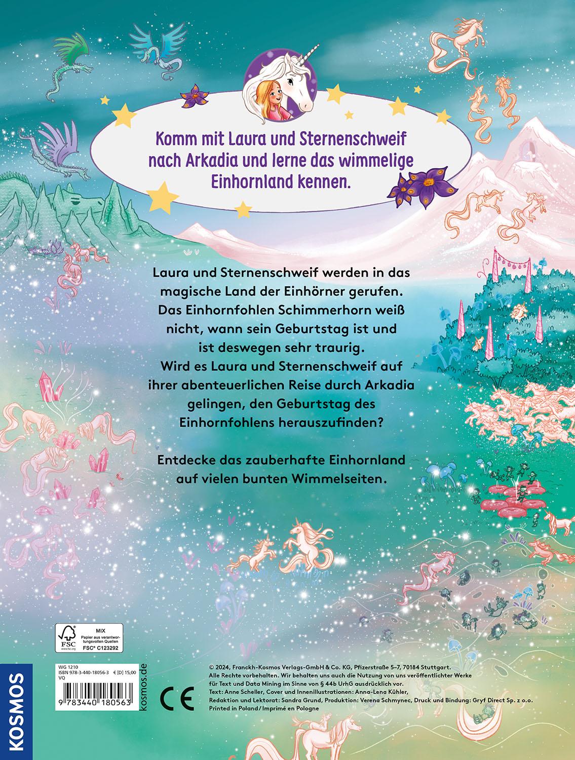 Beispielinhalt (Bild) Sternenschweif, Wimmelbuch, Abenteuer im Einhornland