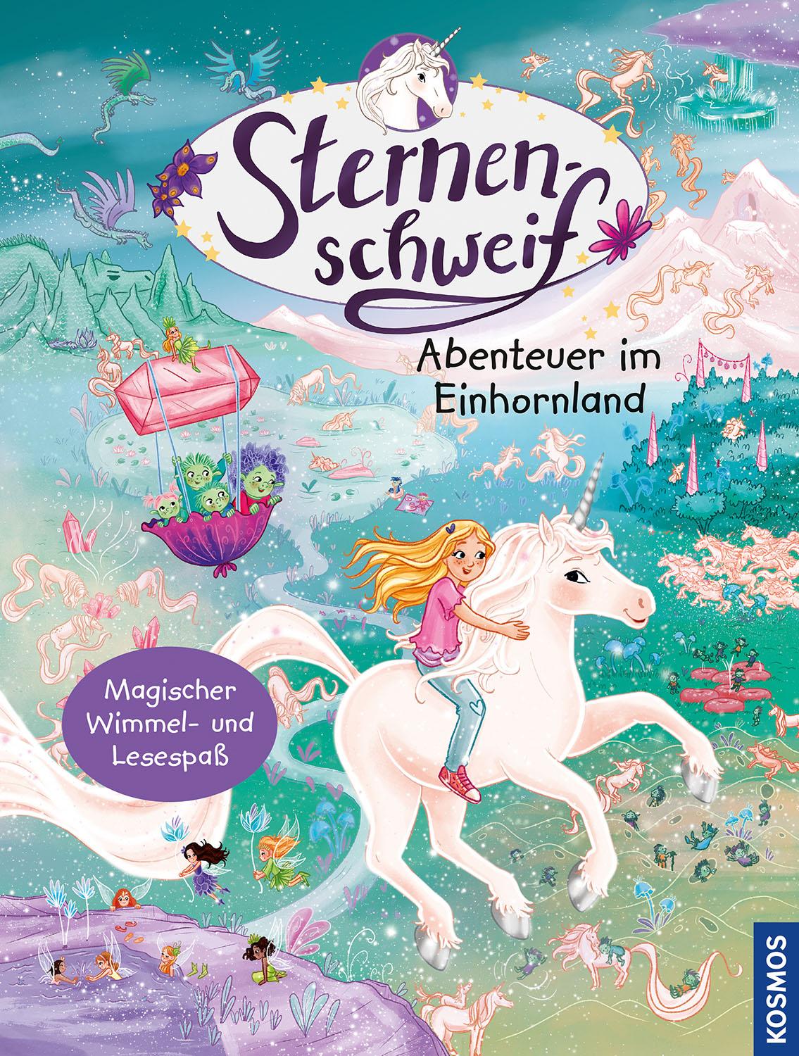 Vorderes Coverbild Sternenschweif, Wimmelbuch, Abenteuer im Einhornland