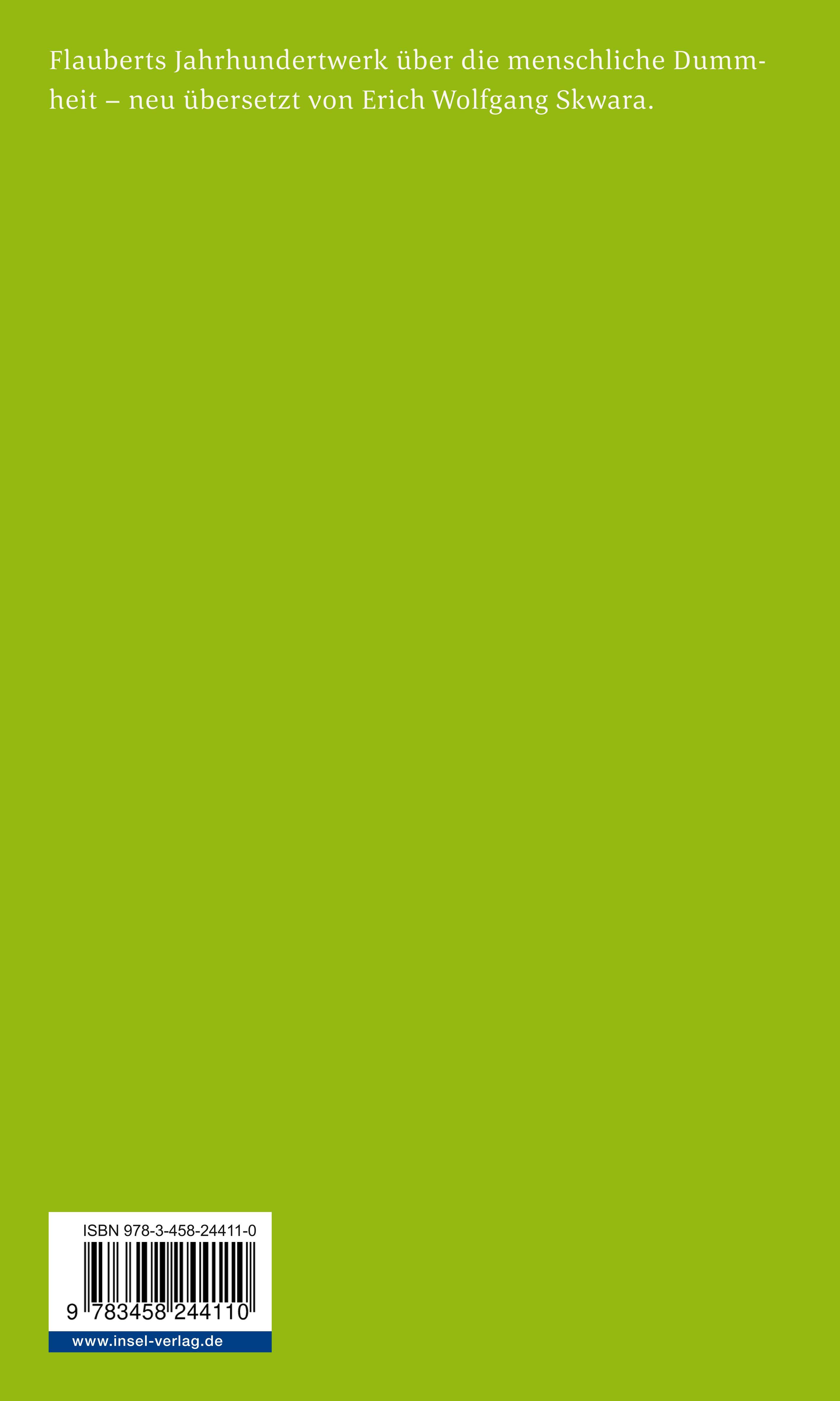 Rückseitencover Bouvard und Pécuchet