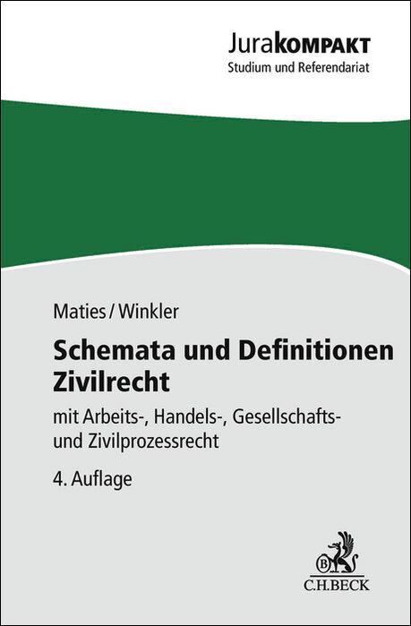 Vorderes Coverbild Schemata und Definitionen Zivilrecht