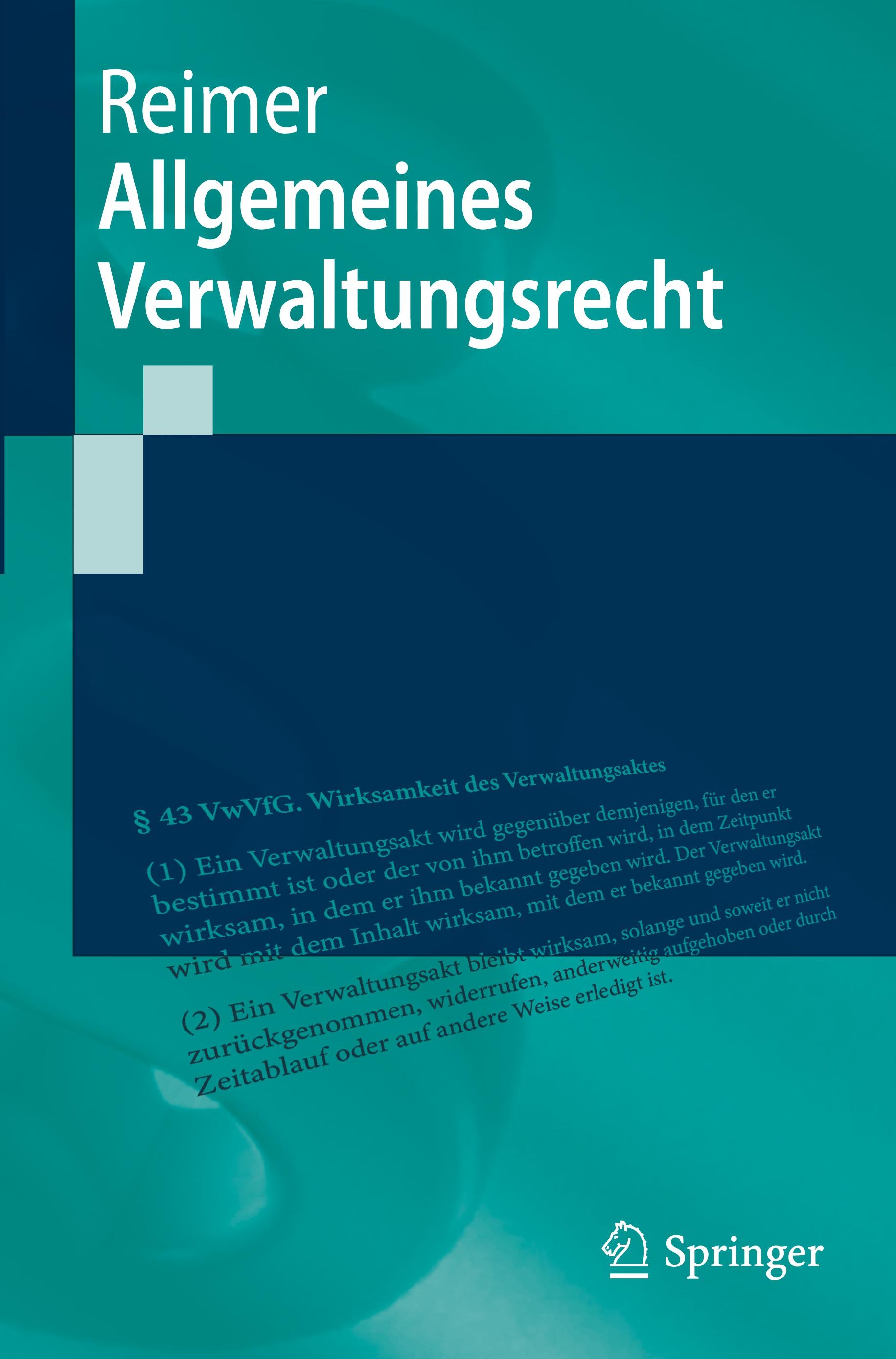 Vorderes Coverbild Allgemeines Verwaltungsrecht