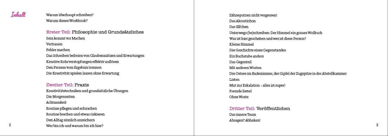 Beispielinhalt (Bild) Schreiben lieben Schreiben leben