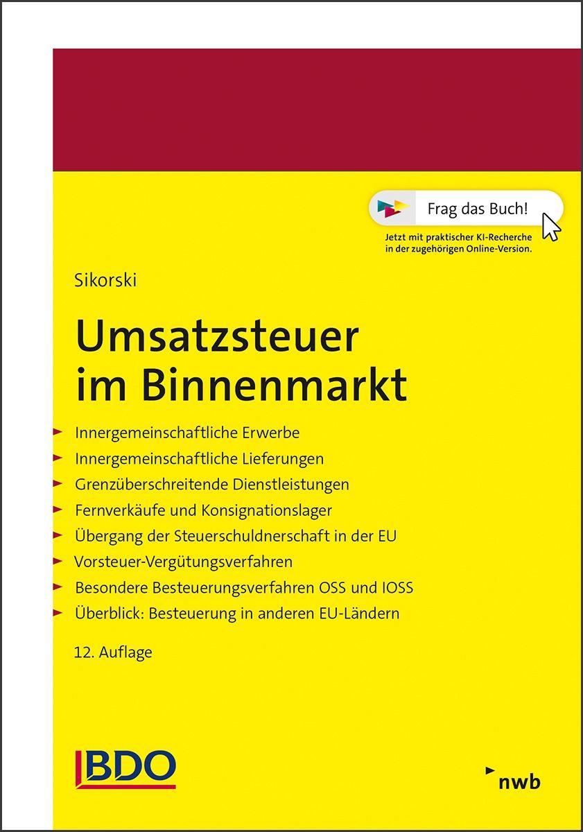 Vorderes Coverbild Umsatzsteuer im Binnenmarkt